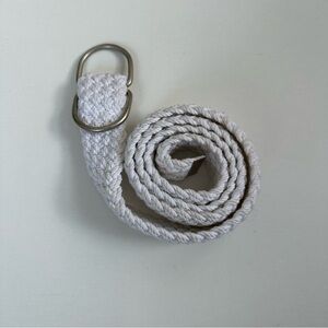 Like New! Aeropostale White Cotton Braided Belt